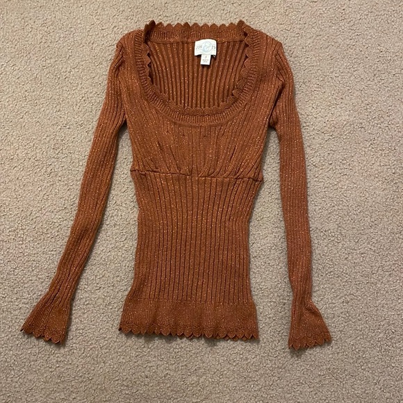 Copper Sparkly Sweater - Picture 1 of 2